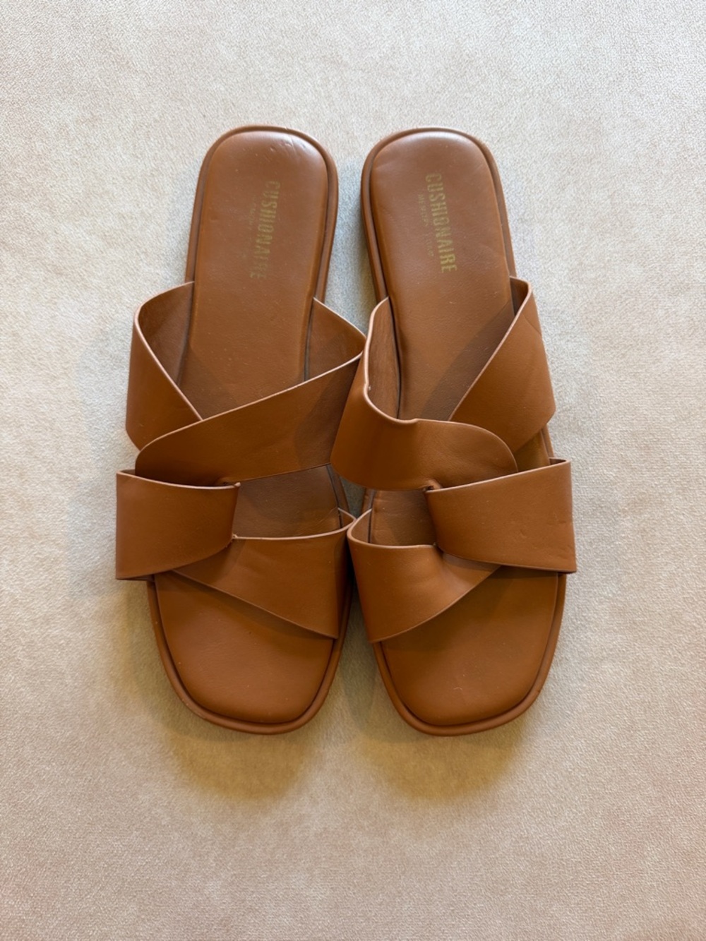 Women's Brown Slide Sandals